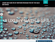 Tablet Screenshot of luxurybathandspa.com